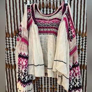 Free People open front sweater